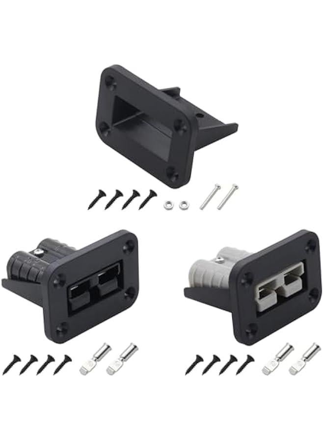Flush Mount Recessed Plate for Andersons Plug Mounting Bracket Panel Cover for Caravans Campers 50Amp Connector Plug Kit Automotive Electronics  - Image 2