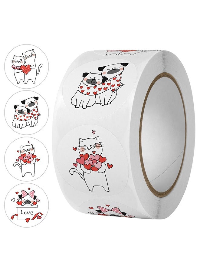 4 Roll Round Thank You Stickers Roll 2000 Stickers 1 Inch 14 Pattern - Image 5