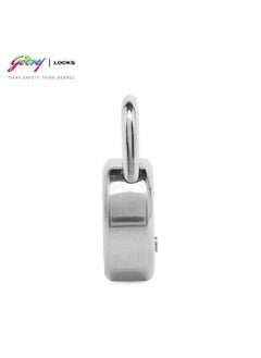 Godrej Locking Solutions and Systems Godrej Locks I Ace Pro 5 Levers 48mm Round Padlock I 3Keys I for aldrops Lockers toolboxes Industrial lockers Cycle Cable Ends Collapsible Grills Wooden cupboards suitcases I Silver Finish  - Image 3