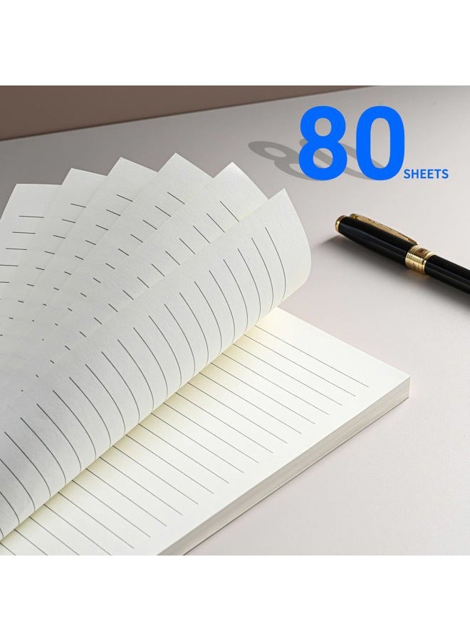 Tofun A5 Refillable Paper, A5 Lined Binder Refills for 6-Ring Binders, 80 Sheets 160 Pages, Cream Color - Image 3
