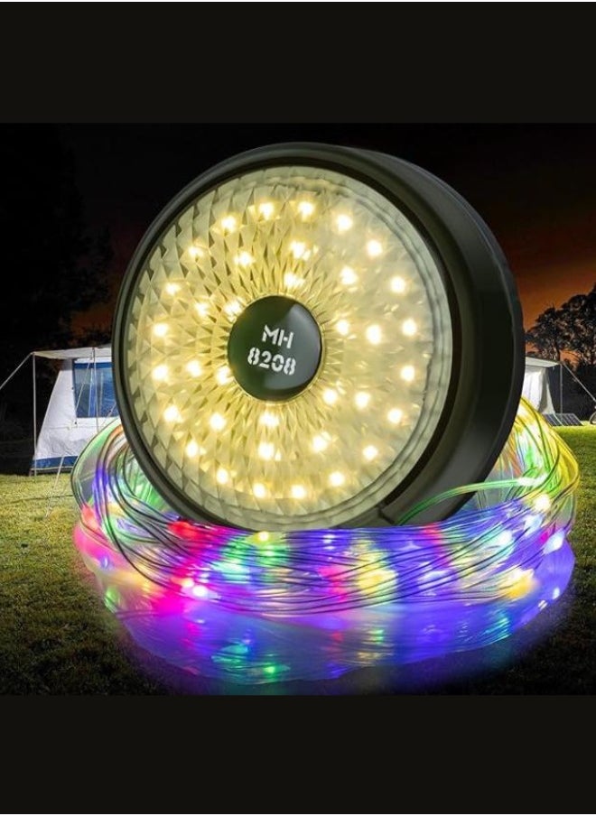 Executive LLC Camping String Lights,Outdoor Rechargeable String with 6 Lighting Modes,Waterproof Stowable String,USB Charging, Quick Recovery,Portable Camping Lights for Tent, Party Christmas Decoration  - Image 1