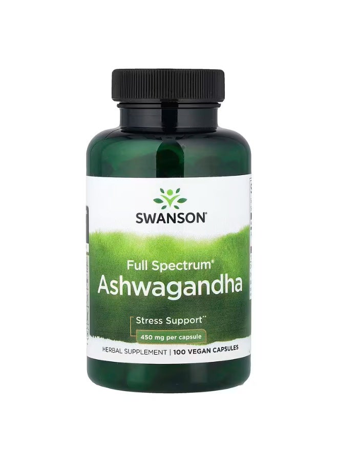 سوانسون اشواغاندا 450 ملجم 100 كبسولة - Image 2