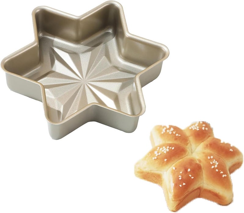 SADYFON Hexagonal Star Shaped Cake Pan Aluminum Nonstick Cake Decorating Mould Birthday/Wedding/Anniversary/Party Cake Baking Pans Tins Bakeware - Image 1