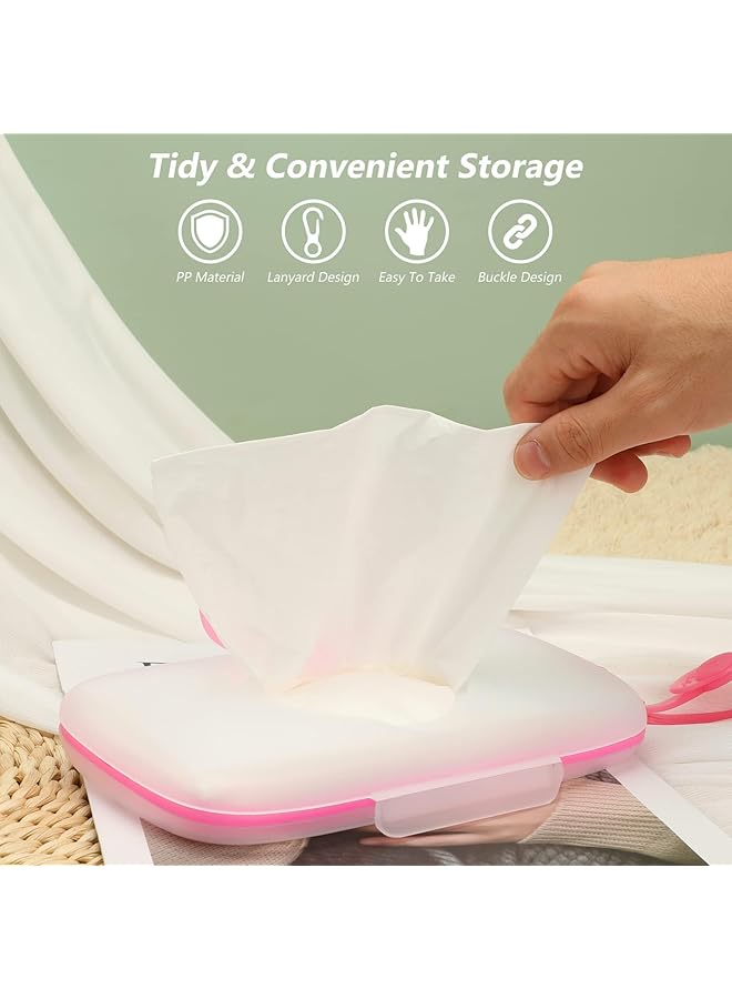 erorex Baby Wipe Dispenser Travel Stroller Box Refillable Container For Car Bathroom Living Room Pouch  - Image 3