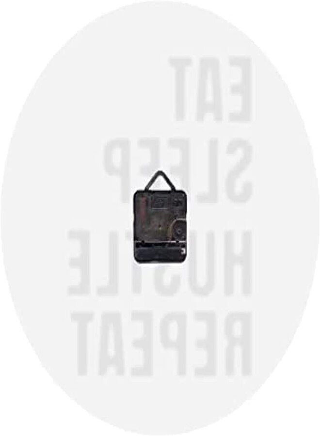 WALL BEAUTY Acrylic Wall Clock Eat Sleep Hustle Repeat Motivational Quote Wall Art Hustlers Clock Office Modern Wall Clock - Image 4