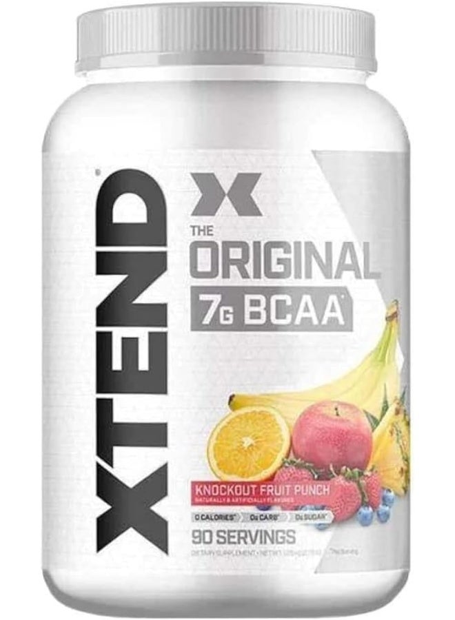 XTEND Original BCAA Powder Zero Sugar With Electrolytes for Hydration & Muscle Repair, Post-Workout Supplement, Knockout Fruit Punch Flavor - 90 Servings - Image 1