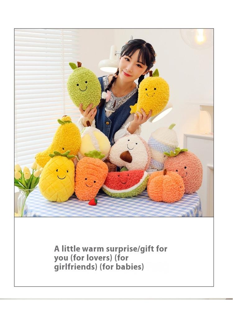 Fruit Plush Toys Stuffed Fruits Bulk for Kids Birthday Party Favors Basket Stuff Pinata Fillers Goodie Bag Fillers School Prizes Doll For Kids 8inch - Image 4