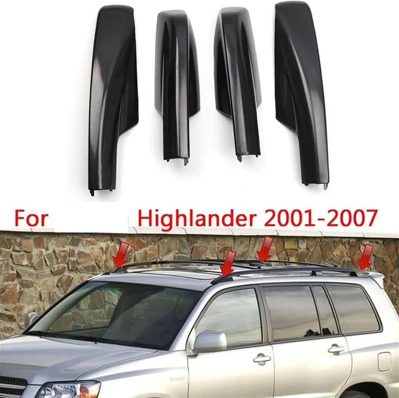 Wivplex Roof Rack Rail End Cover Set for Toyota Highlander - Image 4