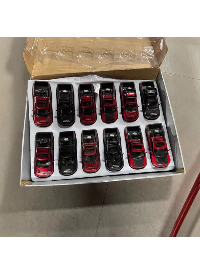 (Jiaye Bulk) Simulation F150 Pickup Wild Alloy Car Model Ornament Toy-Color:C361-1 Chimei 32 Electroplated Red  - Image 2