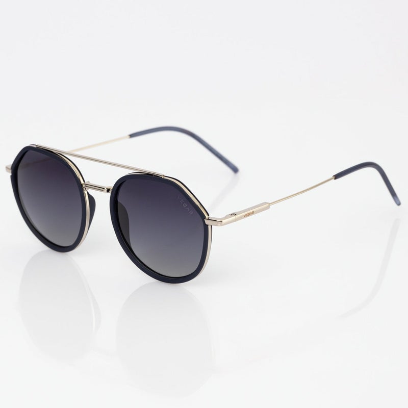 VEGAS Full Rim Hexagon Unisex Grey  Sunglasses V2073 S C6 - Image 1