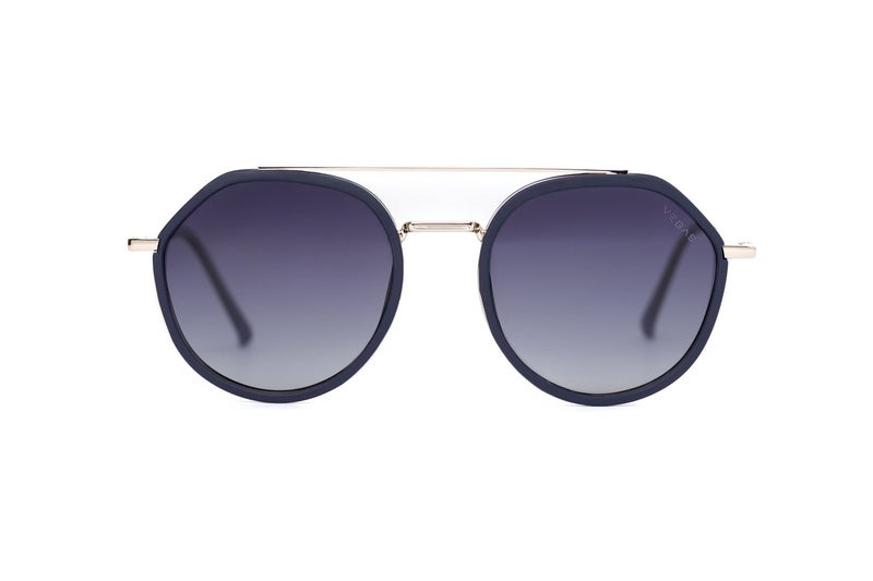 VEGAS Full Rim Hexagon Unisex Grey  Sunglasses V2073 S C6 - Image 2