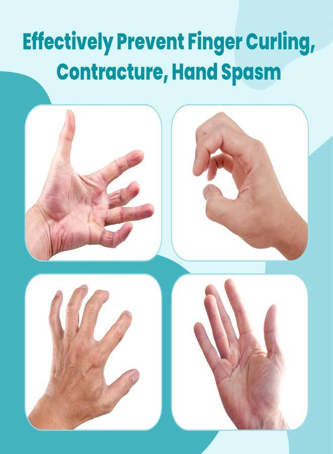 DrFinger جبيرة DrFinger Stroke لتقويم الأصابع مع دعم راحة لخمسة أصابع، تمنع انحناء الأصابع، وتخفيف تقلصات دوبويتران، وتشنجات اليد، مناسبة لليد اليمنى واليسرى، للرجال والنساء - مقاس متوسط - Image 4