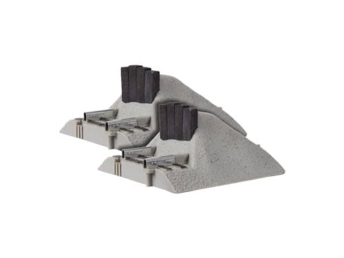 Lionel FasTrack 2-Pack Earthen O Gauge Model Train Bumpers - Image 2