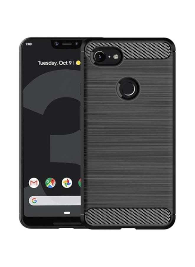 BGM - Google Pixel 3 XL Case, Google Pixel 3xl Cover, Ultra-Thin Carbon Fiber Texture Phone Cover Silicone Bumper Soft TPU Rubber Shockproof Slim Protective Skin Case for Google Pixel 3XL Black - Image 1