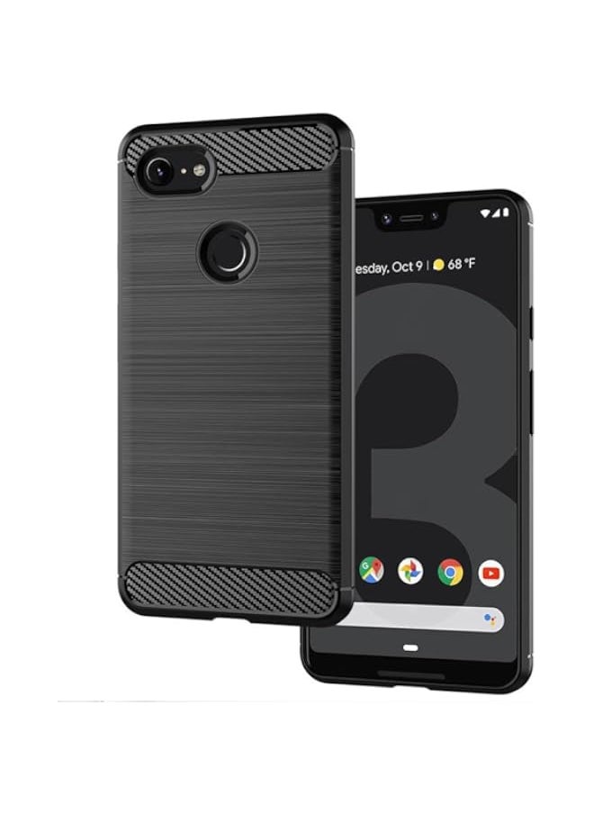 BGM - Google Pixel 3 XL Case, Google Pixel 3xl Cover, Ultra-Thin Carbon Fiber Texture Phone Cover Silicone Bumper Soft TPU Rubber Shockproof Slim Protective Skin Case for Google Pixel 3XL Black - Image 1