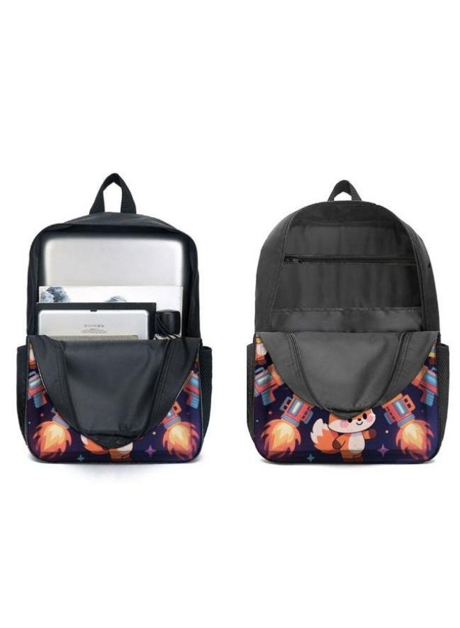 Bright Li Fire Three-piece set of cartoon bags, easily cope with various occasions (students, children, friends' outings, mountain climbing, schooling, etc.) | Backpack + hand-held + stationery bag | School season/holiday gifts - 86 - Image 4