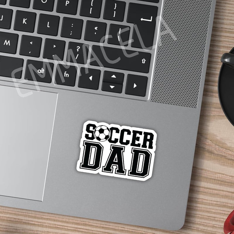 EMMACELA (3PCS) Soccer Dad Stickers - Waterproof Vinyl Decals for Laptops, Tumblers, Scrapbooks, Books, Water Bottles, Gift for Father's Day Size 3 x 2 Inch - Image 4