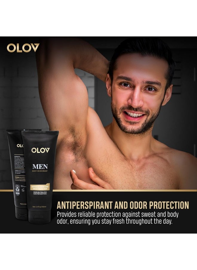 OLOV Deodorant For Men Ultrapremium Aluminum-Free Antiperspirant, Clear Formula, Sweat & Odor Protection, Soft & Comfortable Fragrance 3.4Fl Oz  - Image 3