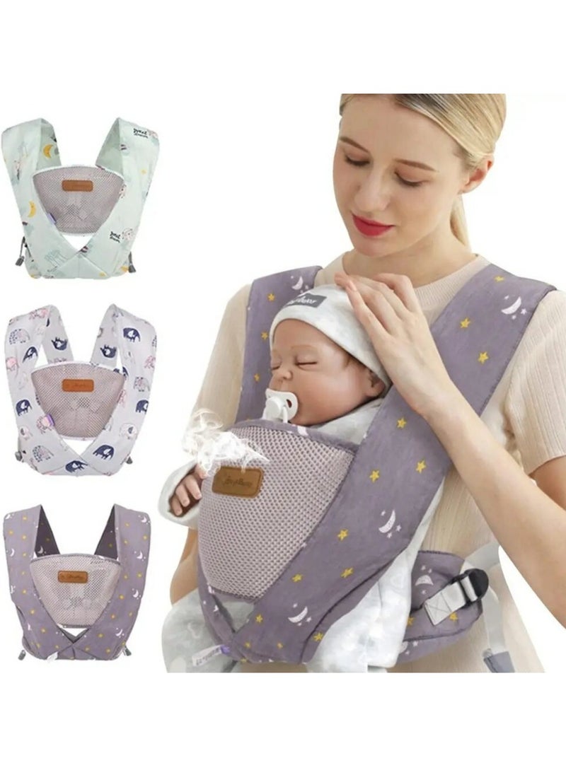 Generic - Baby Carrier Newborn To Toddler,  Front And Back Baby Hip Carrier One Size Fits All Adjustable Toddler Carrier Hip Carrier For Baby With Hip Seat Adapt To Newborn, Infant & Toddler - Image 1