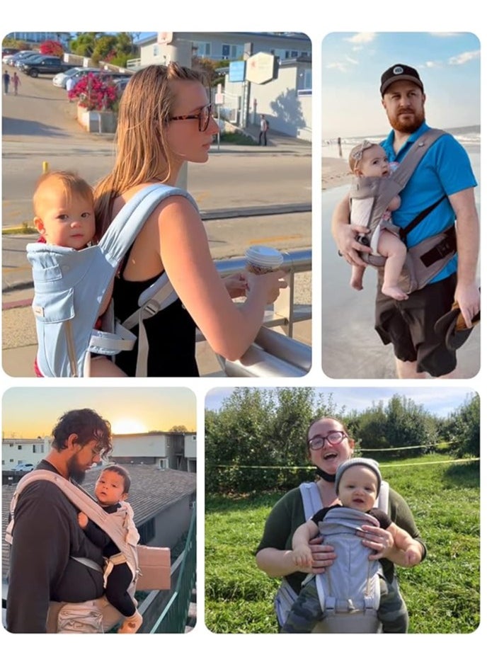 Generic - Baby Carrier Newborn To Toddler,  Front And Back Baby Hip Carrier One Size Fits All Adjustable Toddler Carrier Hip Carrier For Baby With Hip Seat Adapt To Newborn, Infant & Toddler - Image 1