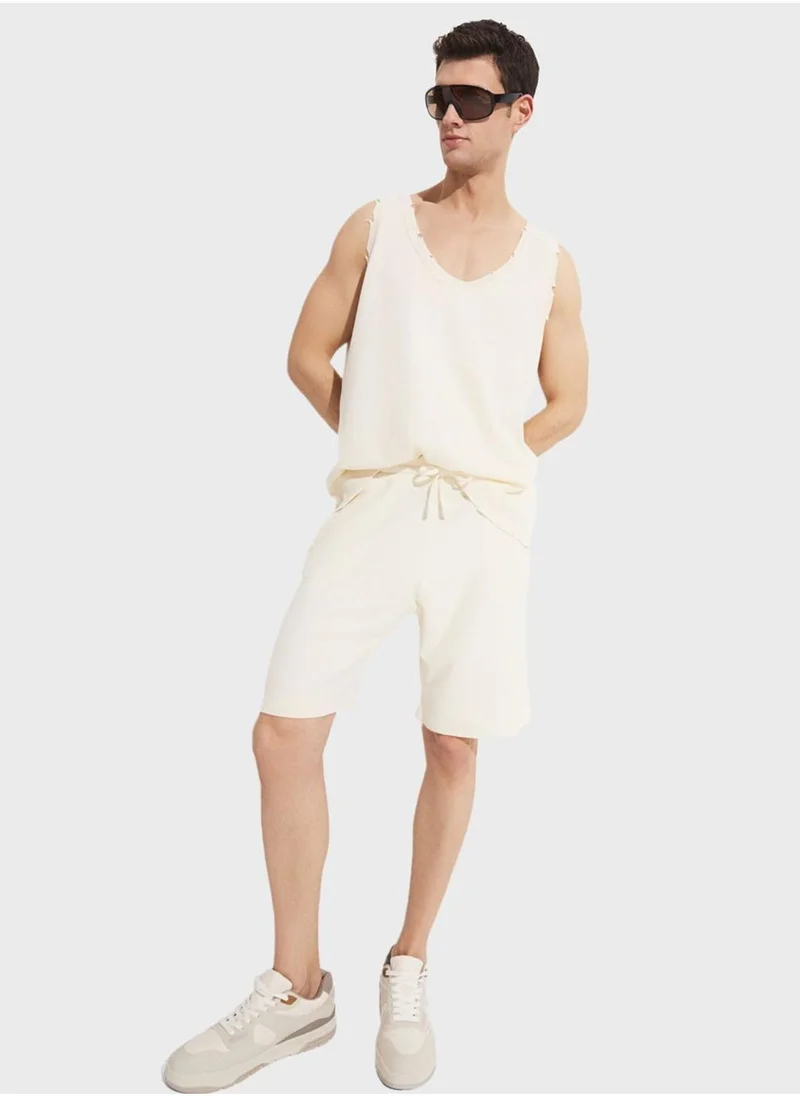 JUNE Essential Drawstring Shorts