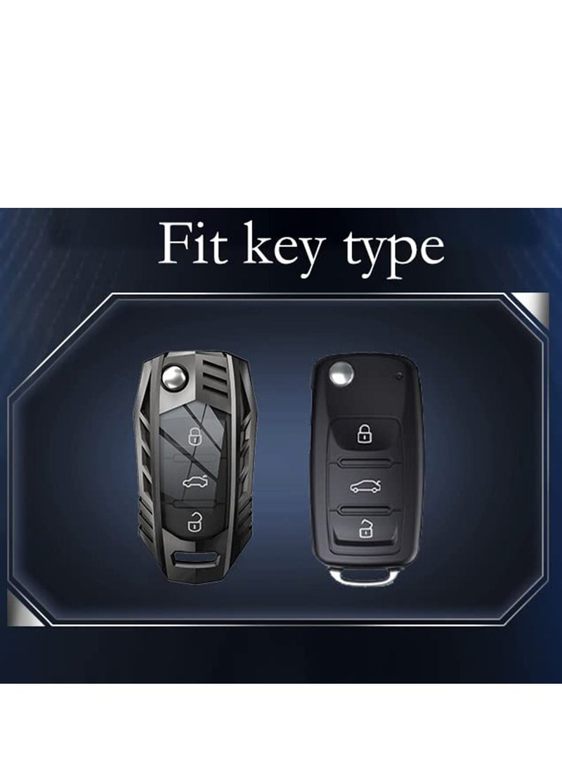 SYOSI Key Fob Cover Keychain Key Case Compatible Zinc Alloy Cool Design for Volkswagen Golf Tiguan L Lavida Touron Exploring Yuejialv Sagitar Metal Key Cover - Image 5