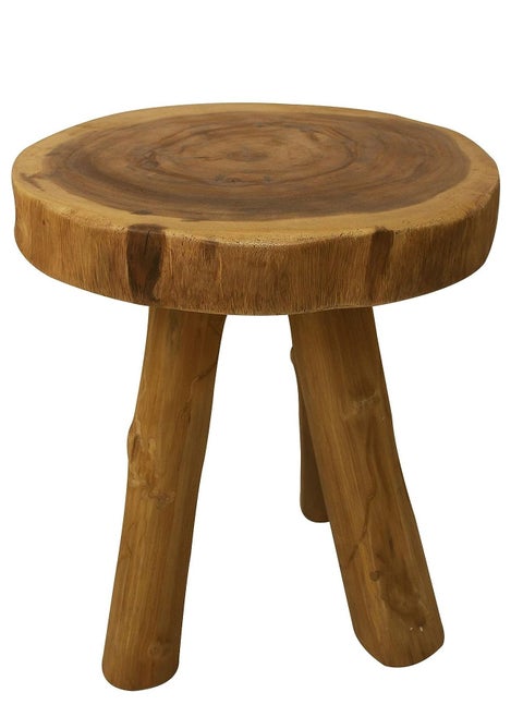 All-Weather Outdoor Round Side Coffee Table Elevate Your Home, Garden, Lawn, or Office with Exquisite Wooden Elegance.