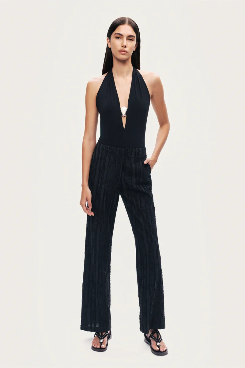 نوكتورن Halter Deep V Blouse