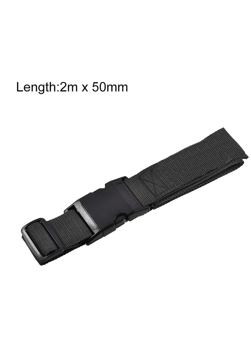 HomarKet 4 Pack Adjustable Luggage Straps,TSA Approved Travel Belt Wide Luggage Secure Belt for Suitcase Luggage Accessories to Secure Bag Cargo Safe Quick-Release - Image 2