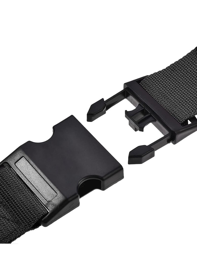 HomarKet 4 Pack Adjustable Luggage Straps,TSA Approved Travel Belt Wide Luggage Secure Belt for Suitcase Luggage Accessories to Secure Bag Cargo Safe Quick-Release - Image 4