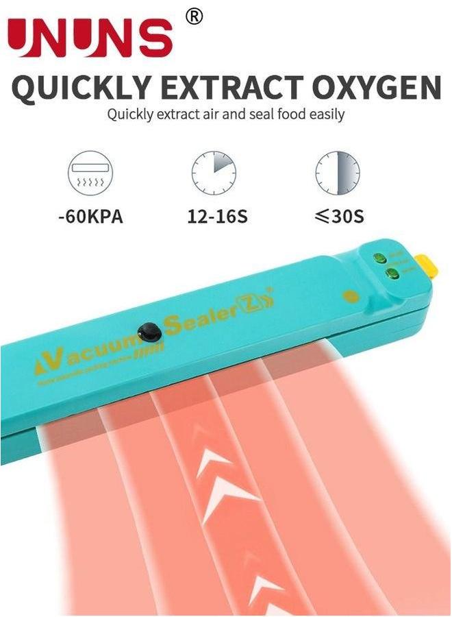 يو إن يو إن أس Vacuum Sealer Machine,Food Automatic Air Sealing System For Food Storage Dry And Moist Modes,With 10Pcs Seal Bags Starter Kit - Image 5