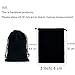 Tendwarm 20 Pcs 3x39 Inches Mini Size Black Velvet Bags With Drawstring Candy Jewelry Pouch Bags Christmas Wedding Favors - Image 4