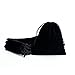 Tendwarm 20 Pcs 3x39 Inches Mini Size Black Velvet Bags With Drawstring Candy Jewelry Pouch Bags Christmas Wedding Favors - Image 1
