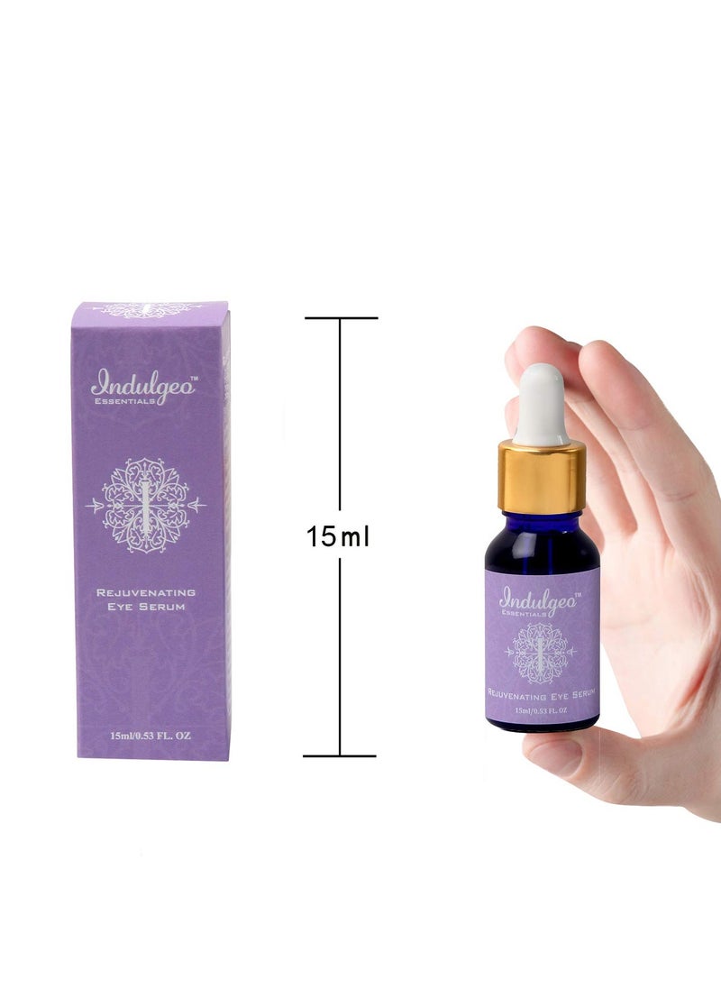 Indulgeo ESSENTIALS Indulgeo Essentials Rejuvenating Under Eye Serum Ideal for Dark Circles 15ml  - Image 2