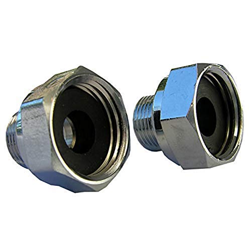 LASCO 10-0061 Delta Faucet 1/2 Female Pipe Thread by 3/8 Male Compression Brass Adapter, 2-Piece - Image 2