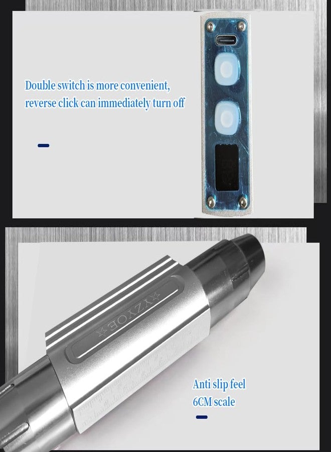 YZYOE Six in One Jade Recognition Strong Light Flashlight, LED Outdoor Mineral Gemstone Crystal Beeswax Detection Light, White Yellow Red Blue Light 395nm and 365nm UV Multi Source Flashlight. - Image 5