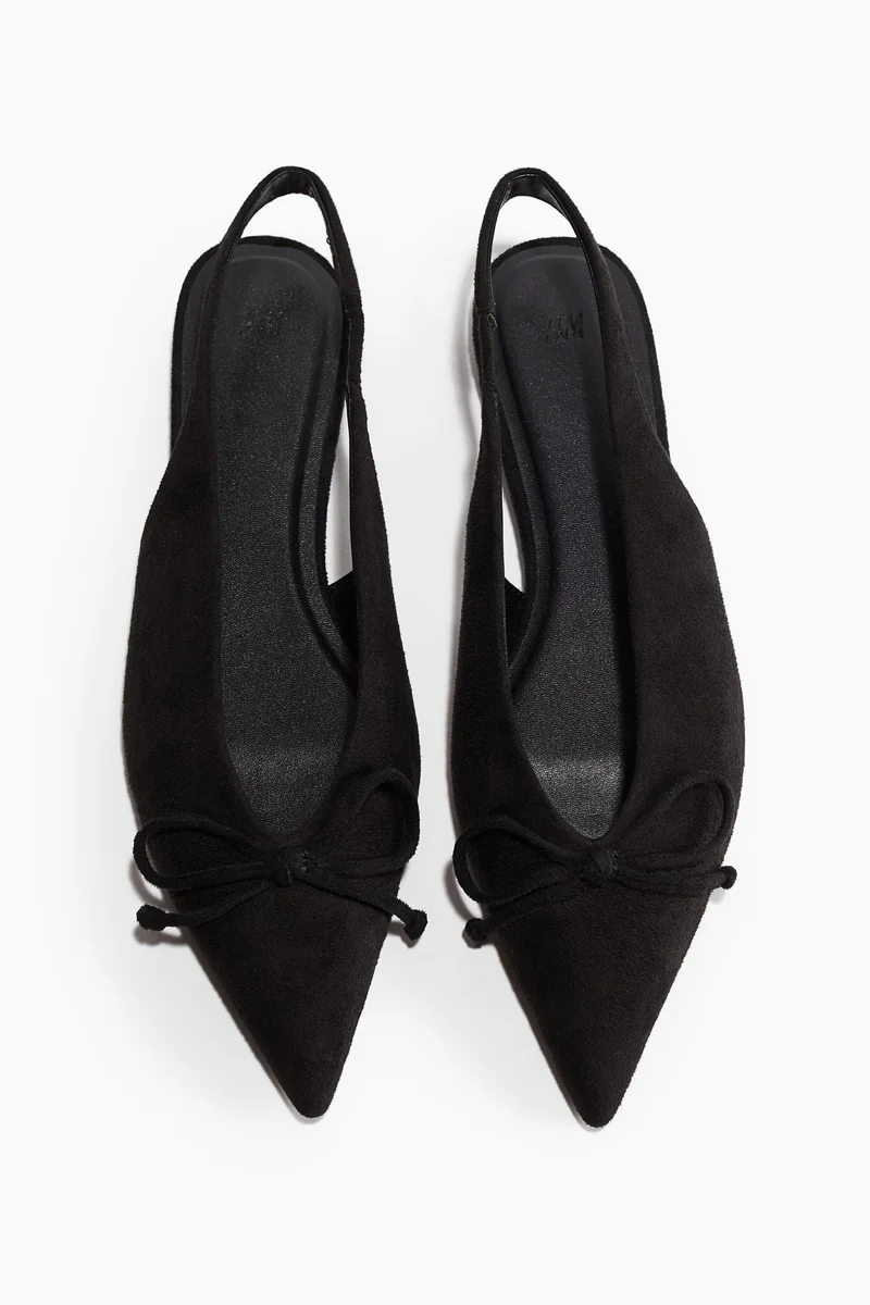 H&M Bow-decorated slingbacks