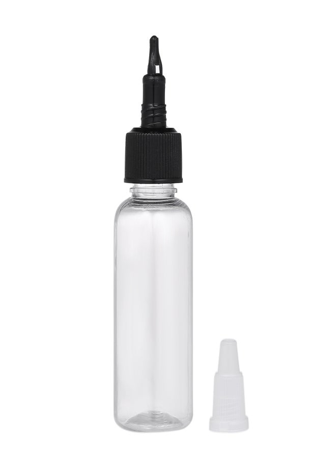 10pcs 30ml 1oz Clear Plastic Empty Tattoo Ink Pigment Bottles with Black Twist Cap Tattoo Ink Pigment Clear Bottle Supplies - Image 3