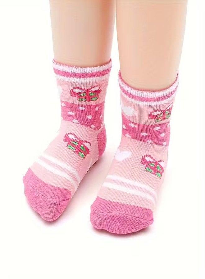Cuteably Baby Girl Cotton Socks Fancy Grip Colorful Socks Booties for Girl (GIRLS 12-18 Months)-6 - Image 2