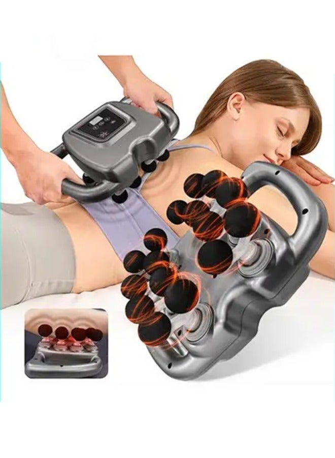 Generic Massage Gun Percussion Deep Tissues Muscle Massager Gun Muscle Relaxation With 16 Heads Massage Device Portable Massage Vibrator Multi Mode For Back Neck Pain Relief Muscle Relaxation 