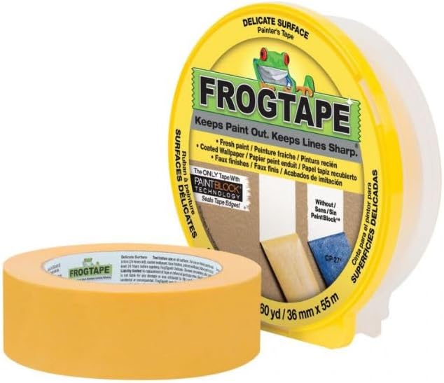 16Rolls of 94 x 60 Yds Shurtape 105550 FrogTape Yellow Delicate Surface Painters Masking Tape