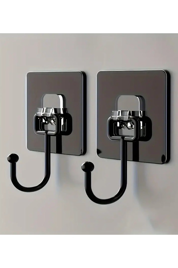 10 pcs High-Quality Heavy-Duty Modern Wall Hooks - Plastic, Self-Adhesive Utility Hooks for Coats, Towels, and Keys - Easy Installation, Waterproof, Suitable for Bathroom, Kitchen, and Home Use, Utility Hooks - Image 4
