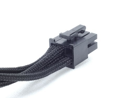 SilverStone Black Sleeved PSU Cable for Three 4-Pin Molex & One 4-Pin Floppy adapter PP06B-3PER10F - Image 4