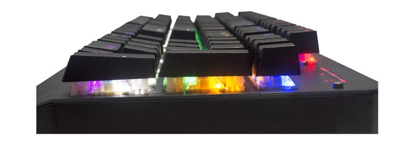 TAG GAMERZ Anti-Ghosting USB-A Mechanical Warrior Gaming Keyboard with (Blue ) OUTEMU Switch with 6 Zone Color Backlight, 18 Lighting Effects - Image 3