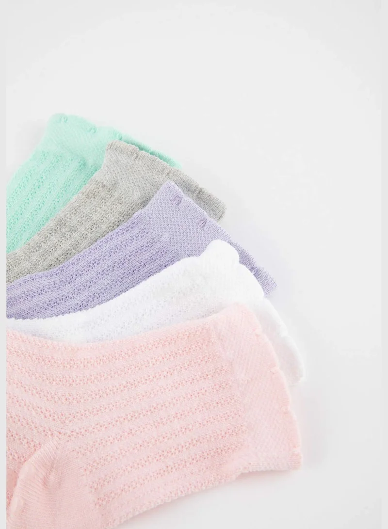 ديفاكتو 5 Pack BabyGirl High Cut Socks
