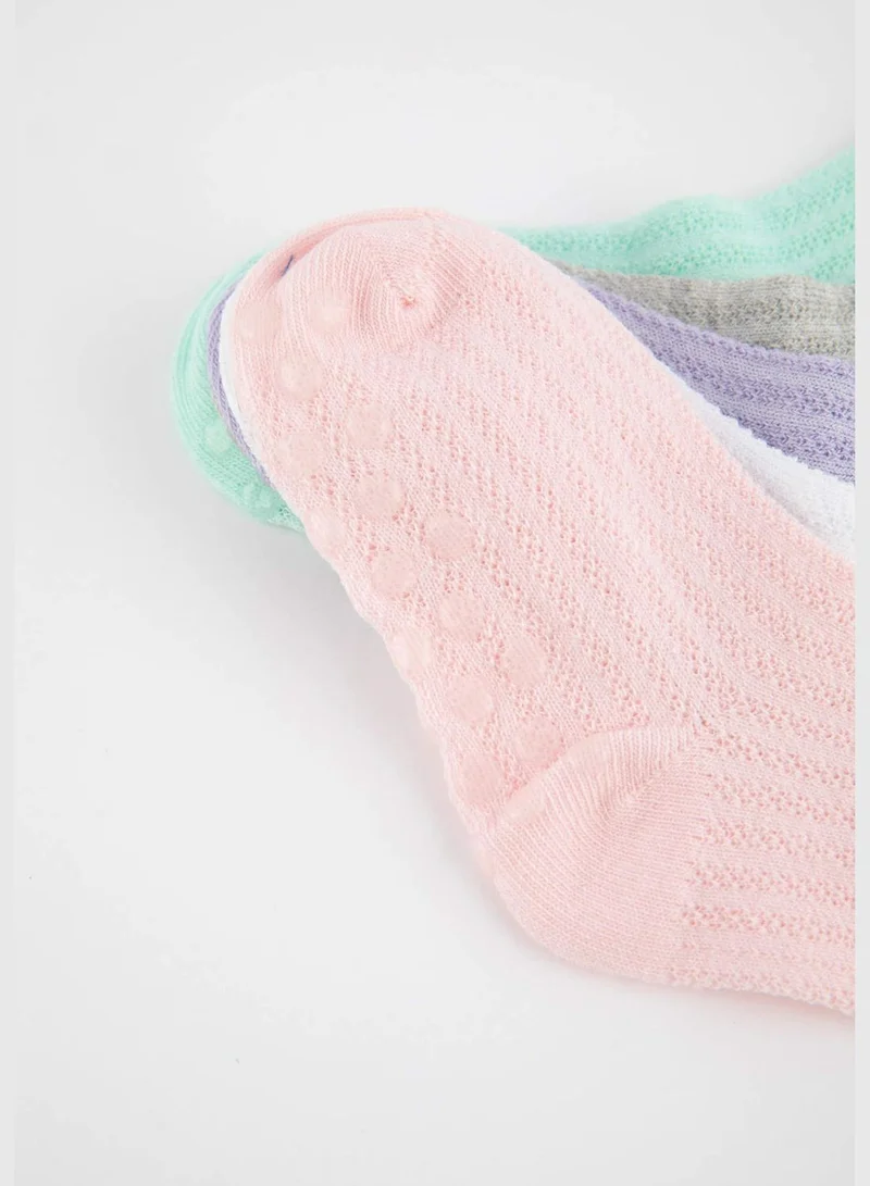 ديفاكتو 5 Pack BabyGirl High Cut Socks