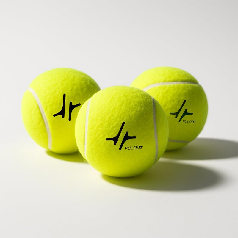 PulseITSpinX Soft Tennis Cricket Ball -Set of 3 | Tennis Ball for Cricket Practice, Durable, High Bounce, Multi-Surface Compatibility | Ideal for Outdoor Tournament, Lawn Tennis & Gully Cricket Match - Image 1