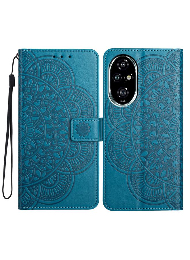 اس-توب جراب هاتف Honor 200 Pro من الجلد المنقوش بالزهور - Image 1