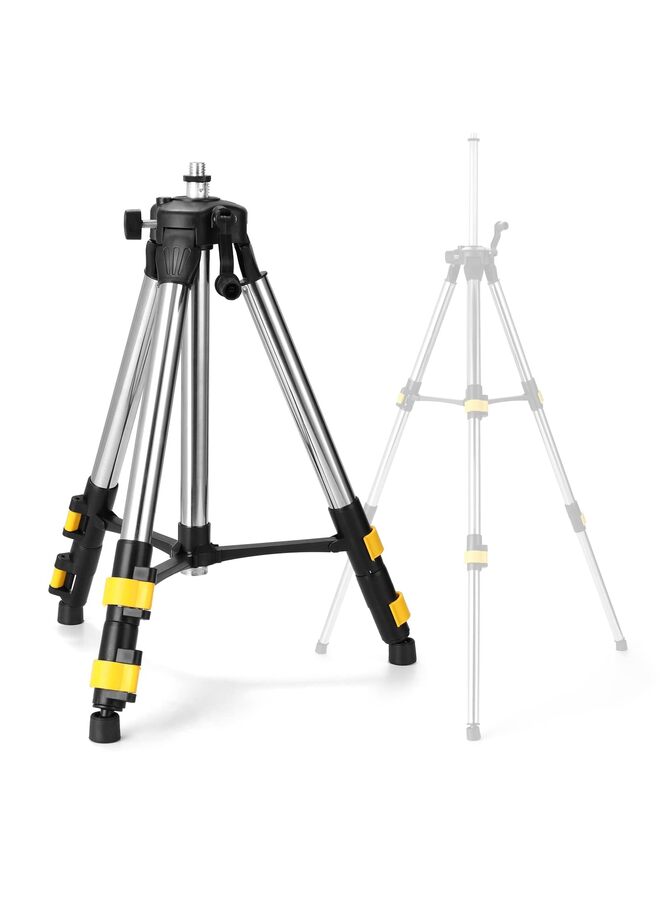 Three Height Adjustment Stainless Steel Extension Bar Tripod Stand For Laser Level with Bubble-level,Collapsible Legs,Elevated Tripod - Image 1