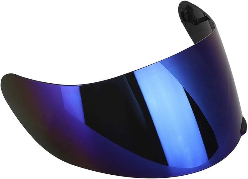 Aramox Helmet Lens Visor, Full Face Motorcycle Helmet Visor Lens Motorcycle Helmet Lens Replacement Fit for AGV K3SV K5(Blue) - Image 1